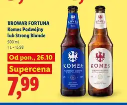 Lidl Piwo Komes Strong Blonde oferta