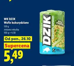 Lidl Wafle kukurydziane zielona cebulka WK Dzik oferta