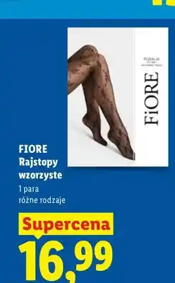 Lidl Rajstopy wzorzyste Fiore oferta