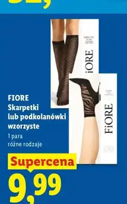 Lidl Skarpetki wzorzyste Fiore oferta