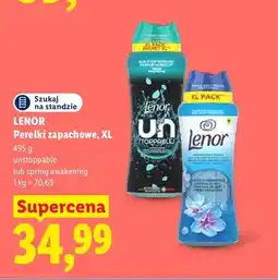 Lidl Perełki zapachowe XL unstoppable Lenor oferta