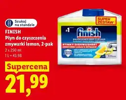 Lidl Płyn do czyszczenia zmywarki lemon 2-pak Finish oferta