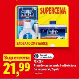 Lidl Płyn do czyszczenia i odświeżacz do zmywarki 2-pak Finish oferta