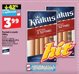 Topaz Parówki z szynki Krakus oferta