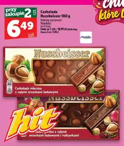 Topaz Czekolada mleczna z całymi orzechami laskowymi Nussbeisser oferta