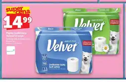 Topaz Papier toaletowy Delikatnie biały Velvet 12-pak oferta