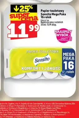 Topaz Papier toaletowy Sensito 16-pak oferta