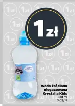 Netto Woda źródlana niegazowana Krystalia Kids oferta
