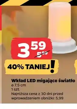 Netto Wkład LED migające światło ø 7,5 cm oferta