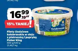 Netto Filety śledziowe kołobrzeskie w oleju z pietruszką i papryką Fisher King oferta