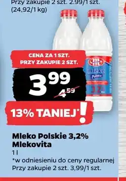 Netto Mleko Polskie Mlekovita 3,2% oferta