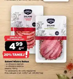 Netto Salami Mistrz Rohus w obsypce papryki oferta