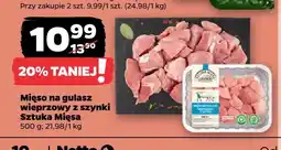Netto Mięso na gulasz wieprzowy z szynki Sztuka Mięsa oferta