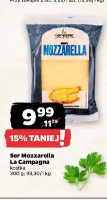 Netto Ser mozzarella w kostce La Campagna oferta