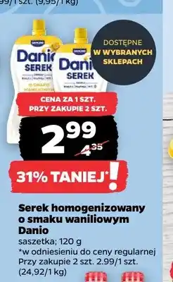 Netto Serek homogenizowany o smaku waniliowym Danio oferta