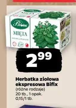 Netto Herbatka ziołowa ekspresowa Bifix oferta