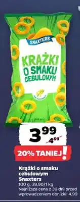 Netto Krążki o smaku cebulowym Snaxters oferta