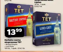 Netto Herbata czarna ekspresowa TET British Empire oferta