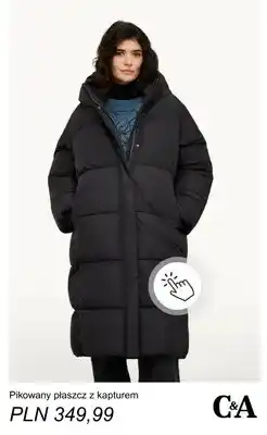C&A Pikowany płaszcz z kapturem C & A oferta
