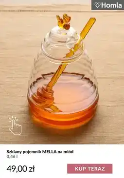Homla Szklany pojemnik Mella na miód 0,46 l Homla oferta