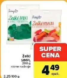 Carrefour Express Żelki SIMPL 200 g różne rodzaje oferta