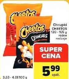 Carrefour Express Chrupki Cheetos 130-165 g różne rodzaje oferta
