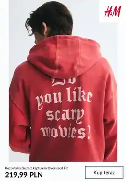 H&M Rozpinana bluza z kapturem Oversized Fit H & M oferta