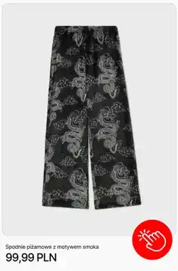 Cropp Spodnie piżamowe z motywem smoka oferta
