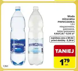 Carrefour Express Woda mineralna niegazowana Piwniczanka oferta