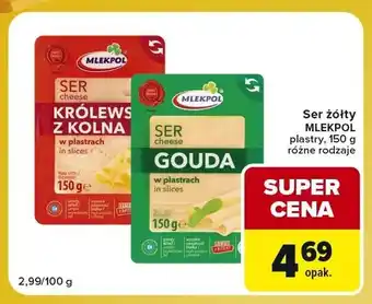 Ser Królewski z Kolna w plastrach Mlekpol