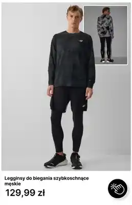 Legginsy do biegania szybkoschnące męskie 4F