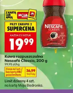 Biedronka Kawa rozpuszczalna Nescafé Classic oferta