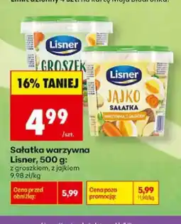 Biedronka Sałatka warzywna z groszkiem Lisner oferta