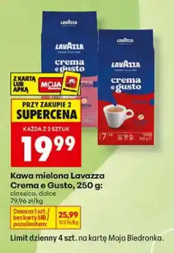 Biedronka Kawa mielona Lavazza Crema e Gusto Classico oferta