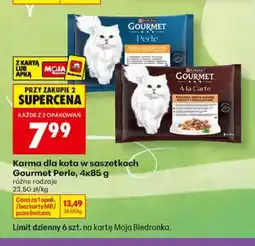 Biedronka Karma dla kota w saszetkach Gourmet Perle 4-pak oferta