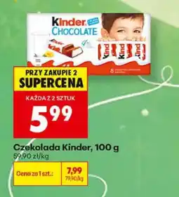 Biedronka Czekolada Kinder Chocolate oferta