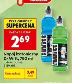 Biedronka Napój izotoniczny Dr Witt wieloowocowy oferta