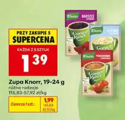 Biedronka Zupa Knorr Gorący Kubek Barszcz czerwony oferta