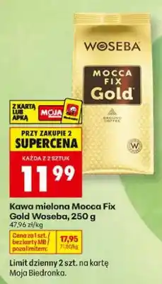 Biedronka Kawa mielona Woseba Mocca Fix Gold oferta