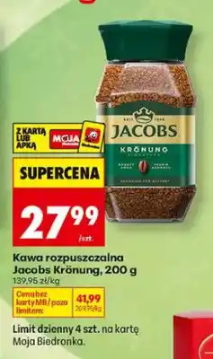 Biedronka Kawa rozpuszczalna Jacobs Krönung oferta