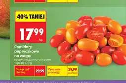 Biedronka Pomidory papryczkowe czerwone na wagę oferta