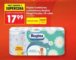 Biedronka Papier toaletowy rumiankowy Regina Mega Paczka 16-pak oferta