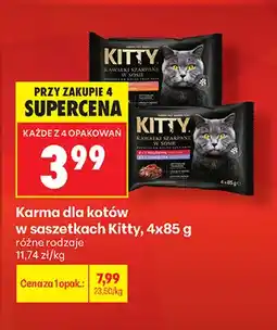 Biedronka Karma dla kotów w saszetkach Kitty 4-pak oferta