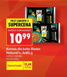 Biedronka Karma dla kota Sheba Natural's 4-pak oferta