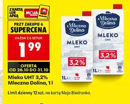 Biedronka Mleko UHT Mleczna Dolina 3,2% oferta