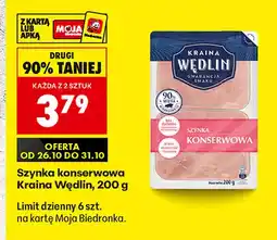 Biedronka Szynka konserwowa Kraina Wędlin oferta
