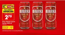 Biedronka Piwo Warka oferta