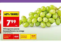 Biedronka Winogrona jasne bezpestkowe oferta