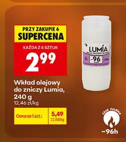 Biedronka Wkład olejowy do zniczy Lumia oferta