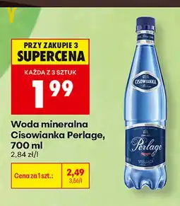 Biedronka Woda mineralna gazowana Cisowianka Perlage oferta